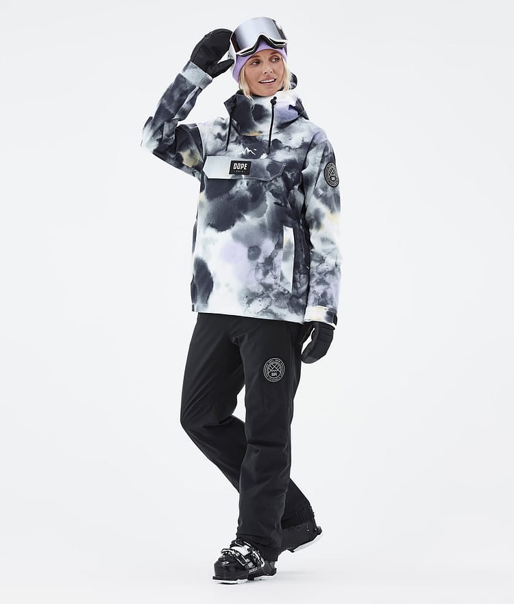 Dope Blizzard W 2022 Ski jas Dames Tiedye Black Purple, Afbeelding 3 van 9