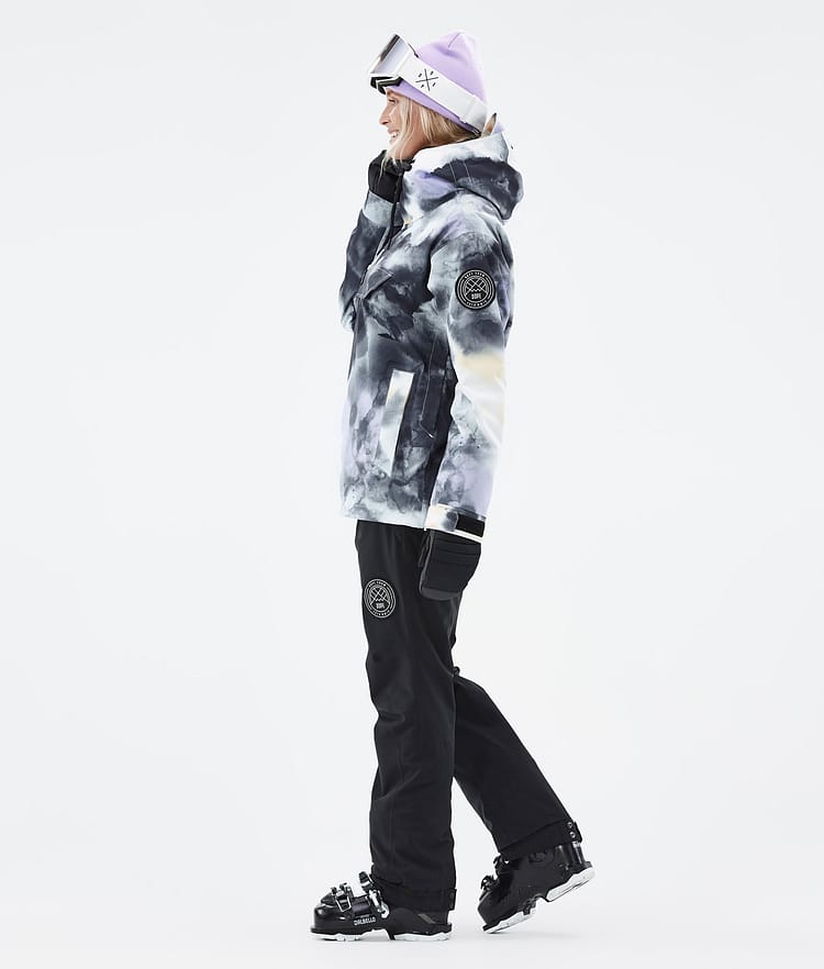 Dope Blizzard W 2022 Ski Jacket Women Tiedye Black Purple