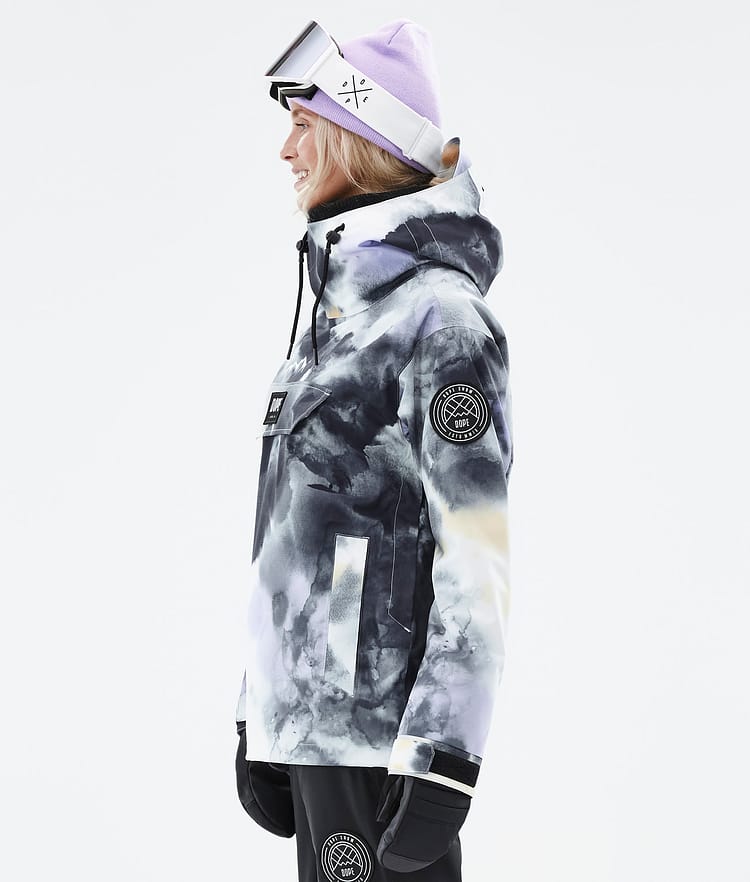 Dope Blizzard W 22 Lyžařská Bunda Dámské Tiedye Black Purple, Obrázek 6 z 9