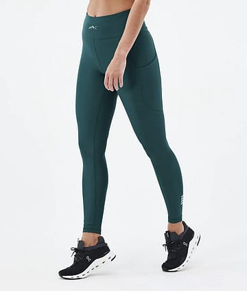 Dope Lofty Tech Legginsy Kobiety Bottle Green