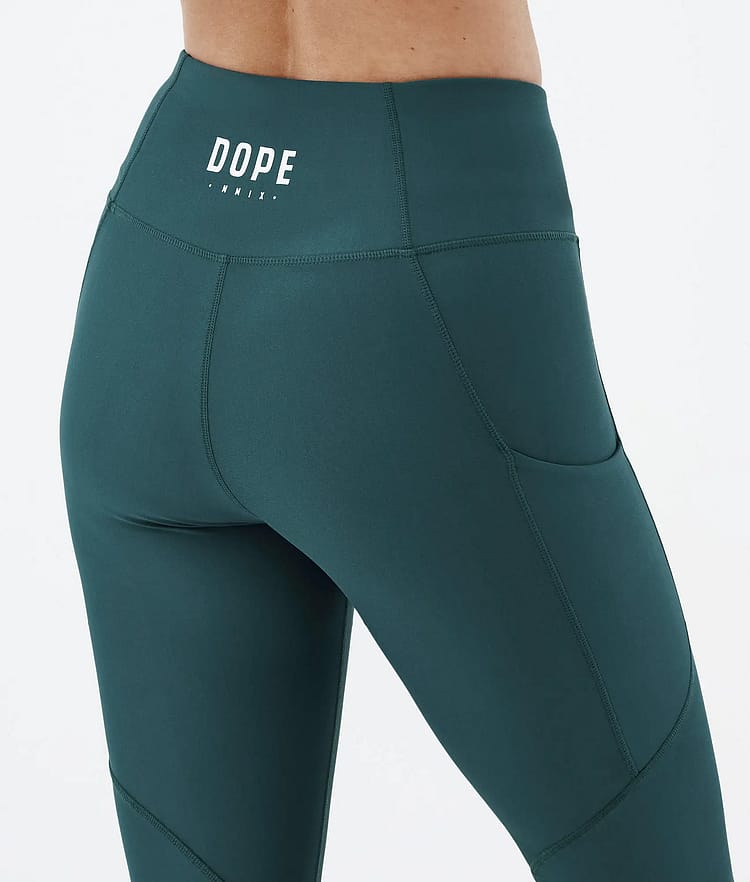 Dope Lofty Tech Leggings Dames Bottle Green, Afbeelding 7 van 8