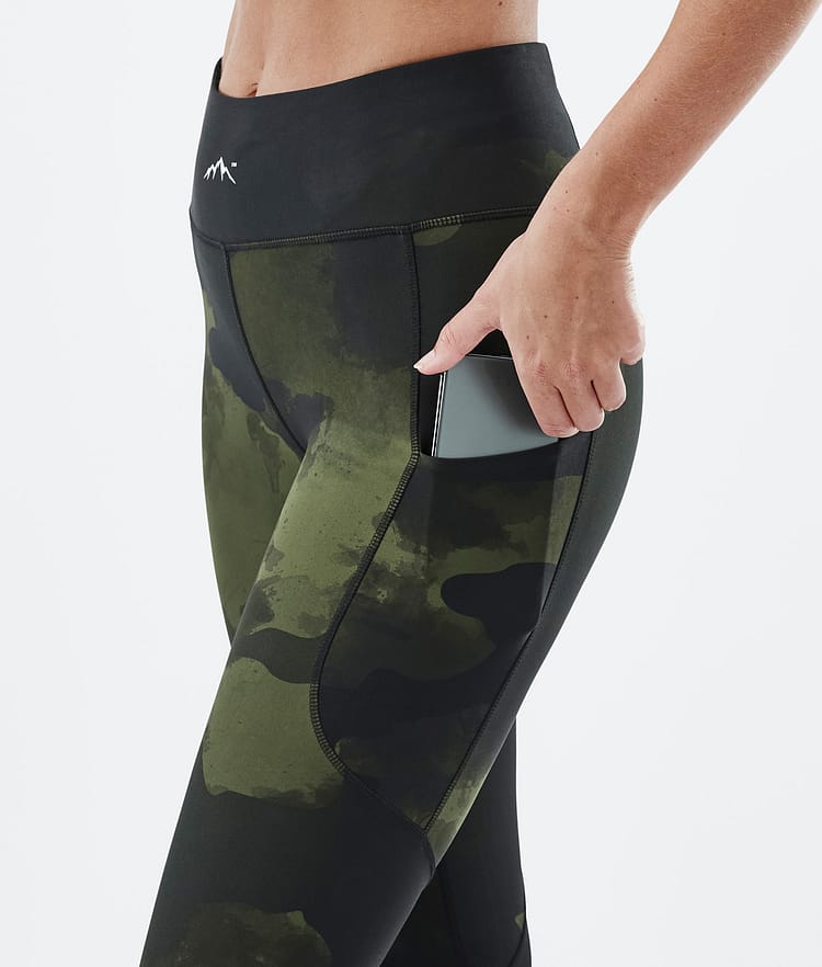 Dope Lofty Tech Leggings Dames Green Camo, Afbeelding 5 van 8