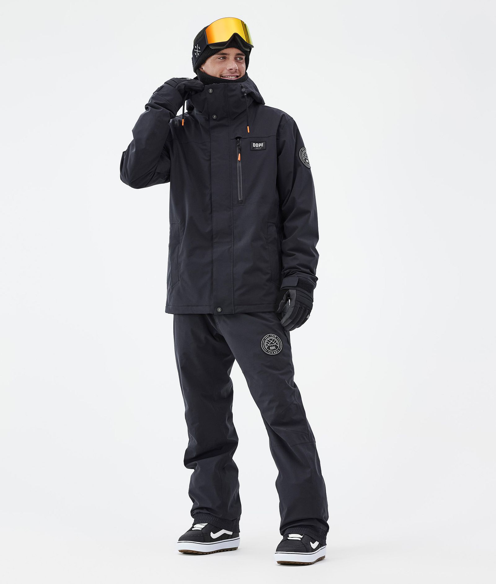 Dope Blizzard Full Zip Snowboard Jacket Men Black