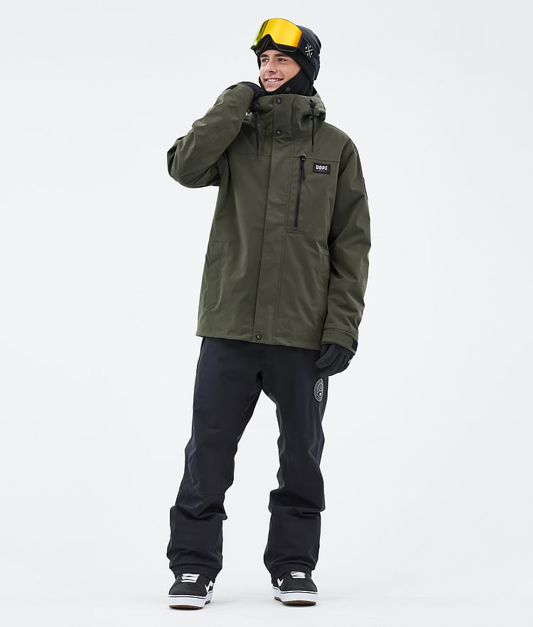 Dope Blizzard Full Zip 24 Snowboard jas Heren Olive Green, Afbeelding 2 van 9