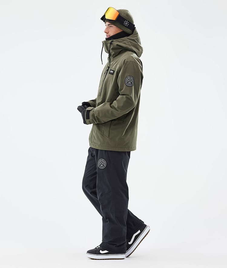 Dope Blizzard Full Zip Snowboard Jacket Men Olive Green Renewed, Image 4 of 9
