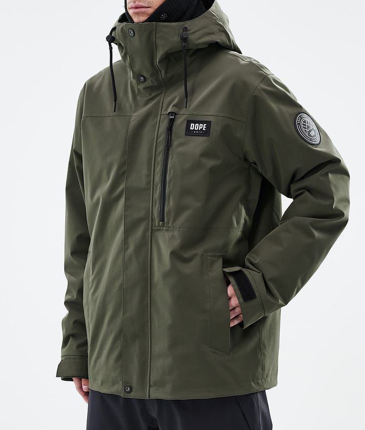 Dope Blizzard Full Zip 24 Snowboard jas Heren Olive Green, Afbeelding 7 van 9