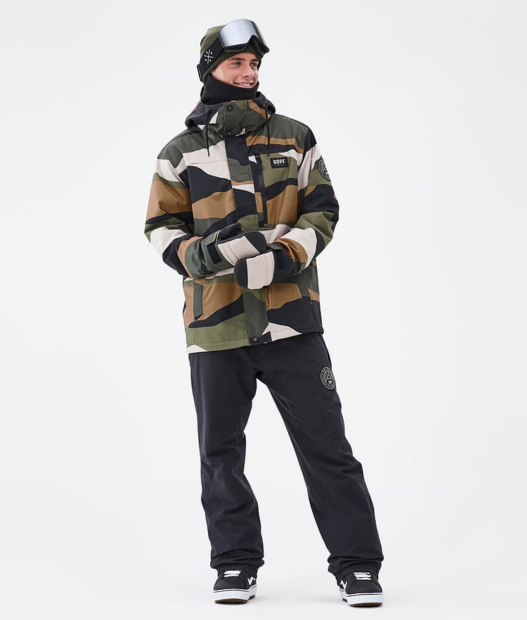 Dope Blizzard Full Zip Snowboard Jacket Men Shards Gold Green, Image 2 of 9