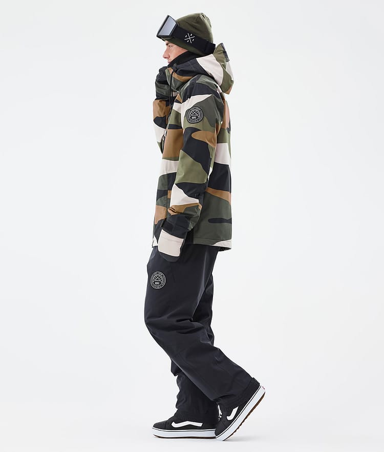 Dope Blizzard Full Zip Snowboard Jacket Men Shards Gold Green, Image 3 of 9