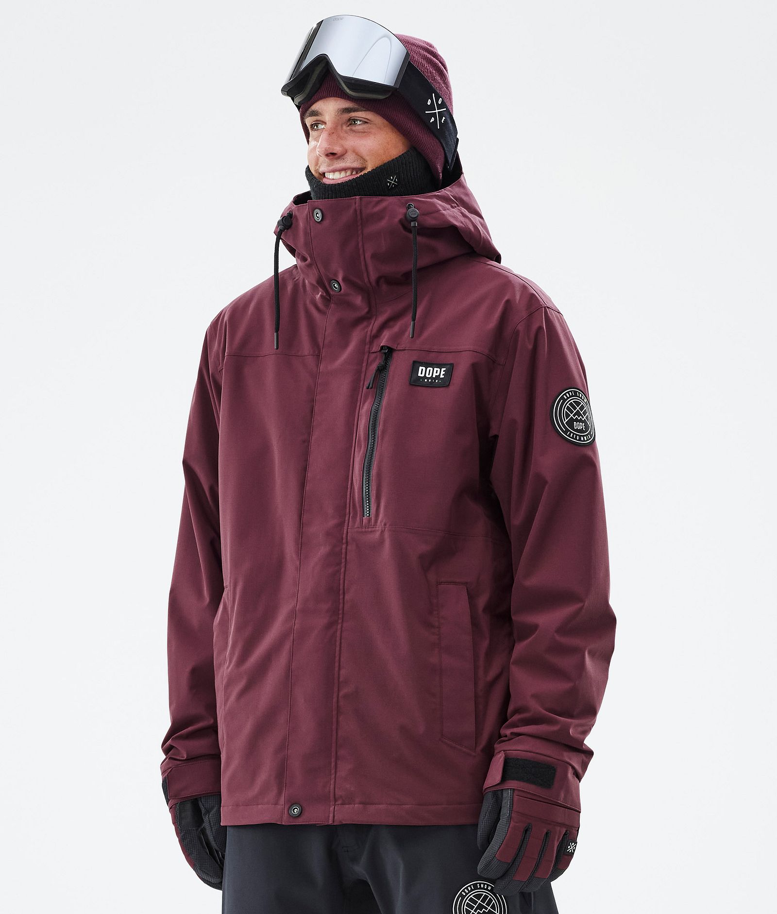Dope Blizzard Full Zip Snowboard Jacket Men Burgundy, Image 1 of 9