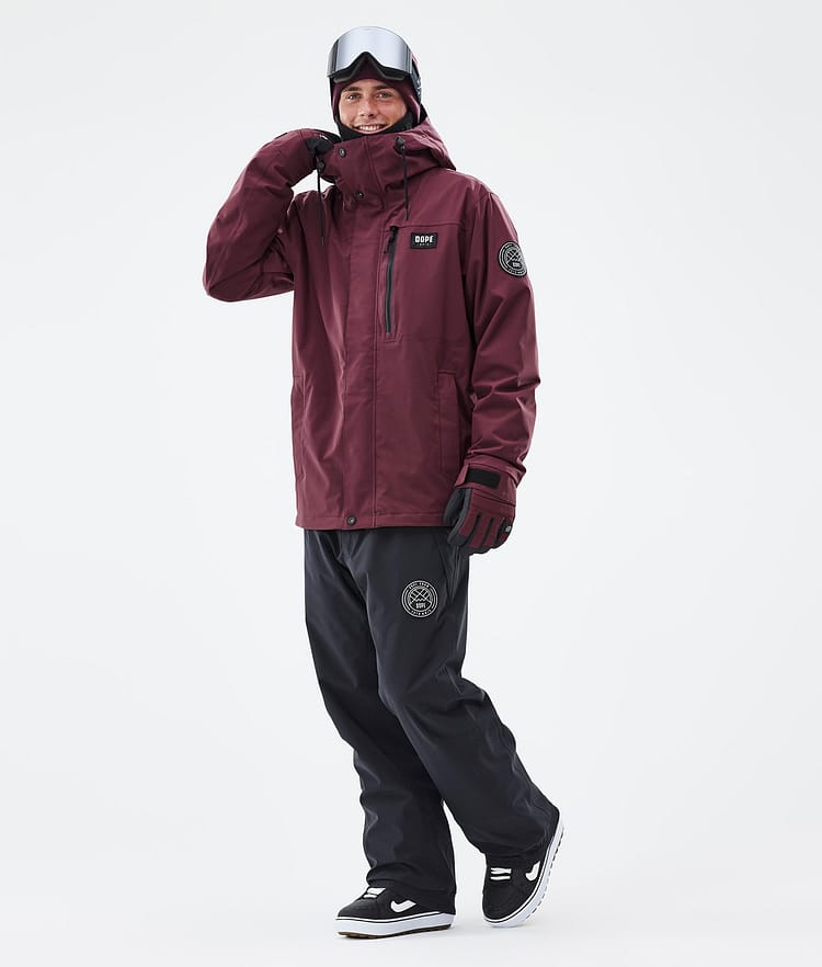 Dope Blizzard Full Zip Veste Snowboard Homme Burgundy, Image 3 sur 9