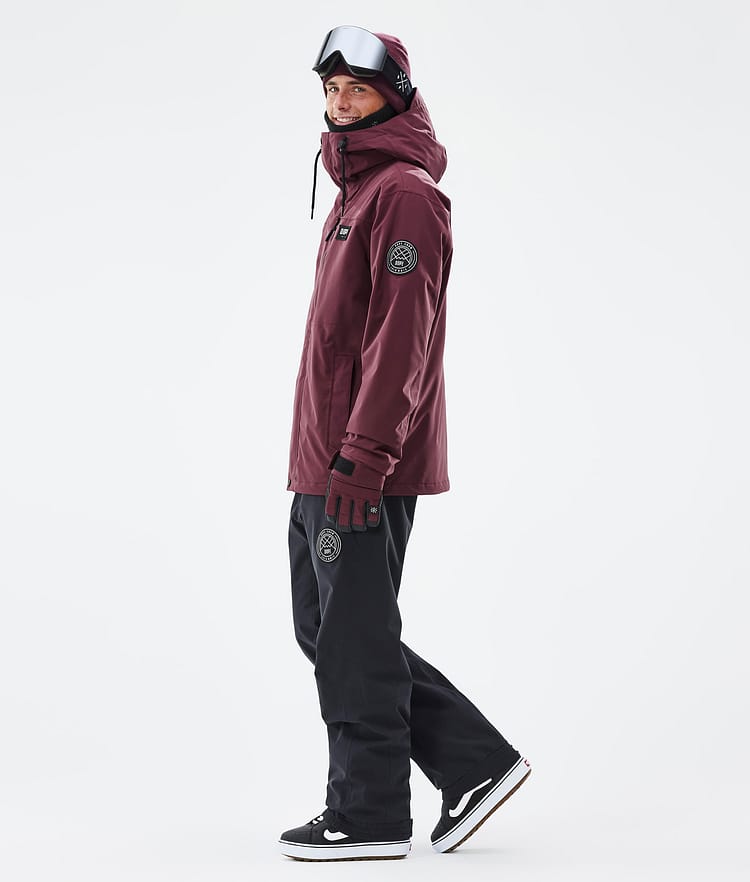 Dope Blizzard Full Zip Snowboard Jacket Men Burgundy, Image 3 of 9