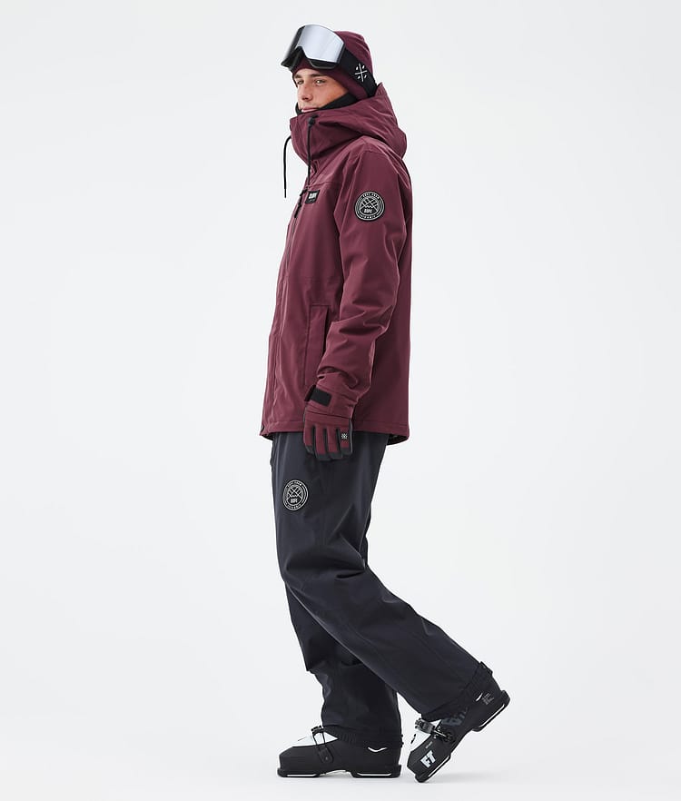 Dope Blizzard Full Zip Ski Jacket Men Burgundy