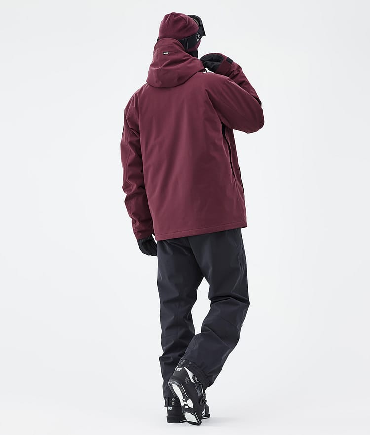 Dope Blizzard Full Zip Ski Jacket Men Burgundy