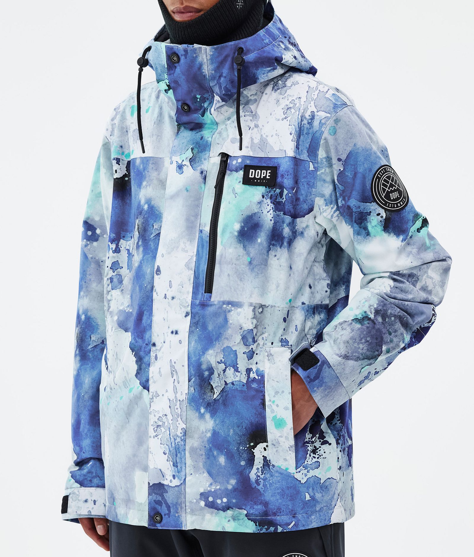 Dope Blizzard Full Zip Veste Snowboard Homme Spray Blue Green, Image 7 sur 9