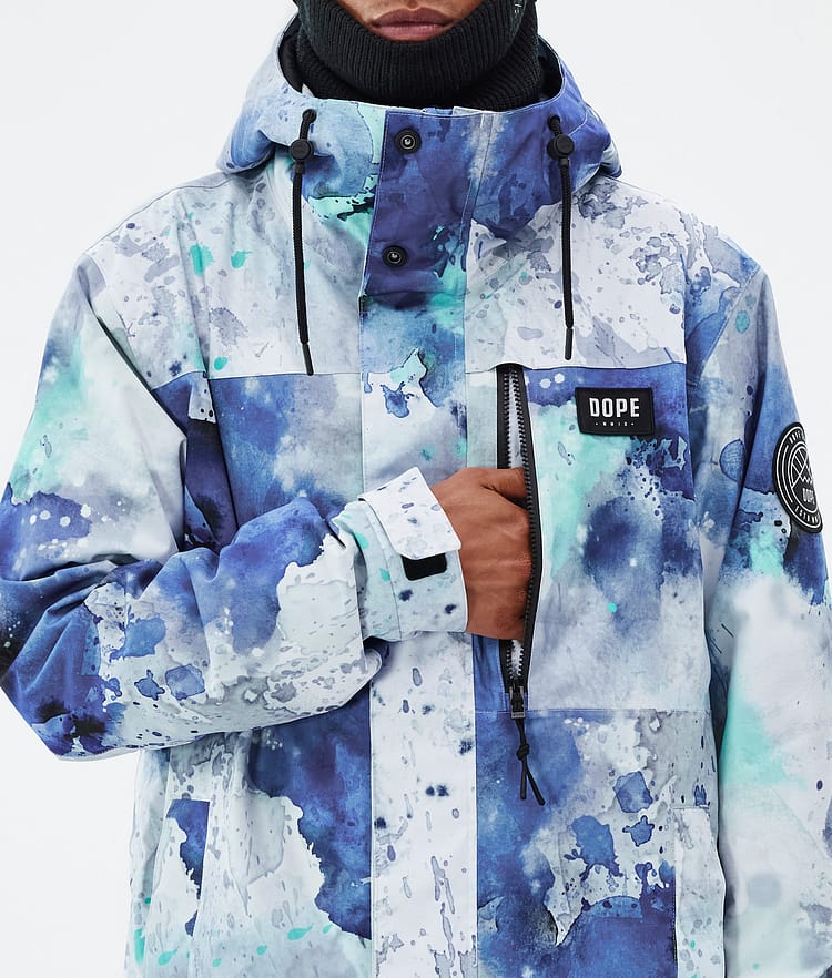 Dope Blizzard Full Zip Veste Snowboard Homme Spray Blue Green, Image 8 sur 9