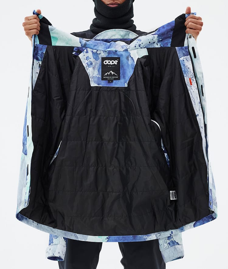 Dope Blizzard Full Zip Veste Snowboard Homme Spray Blue Green, Image 9 sur 9