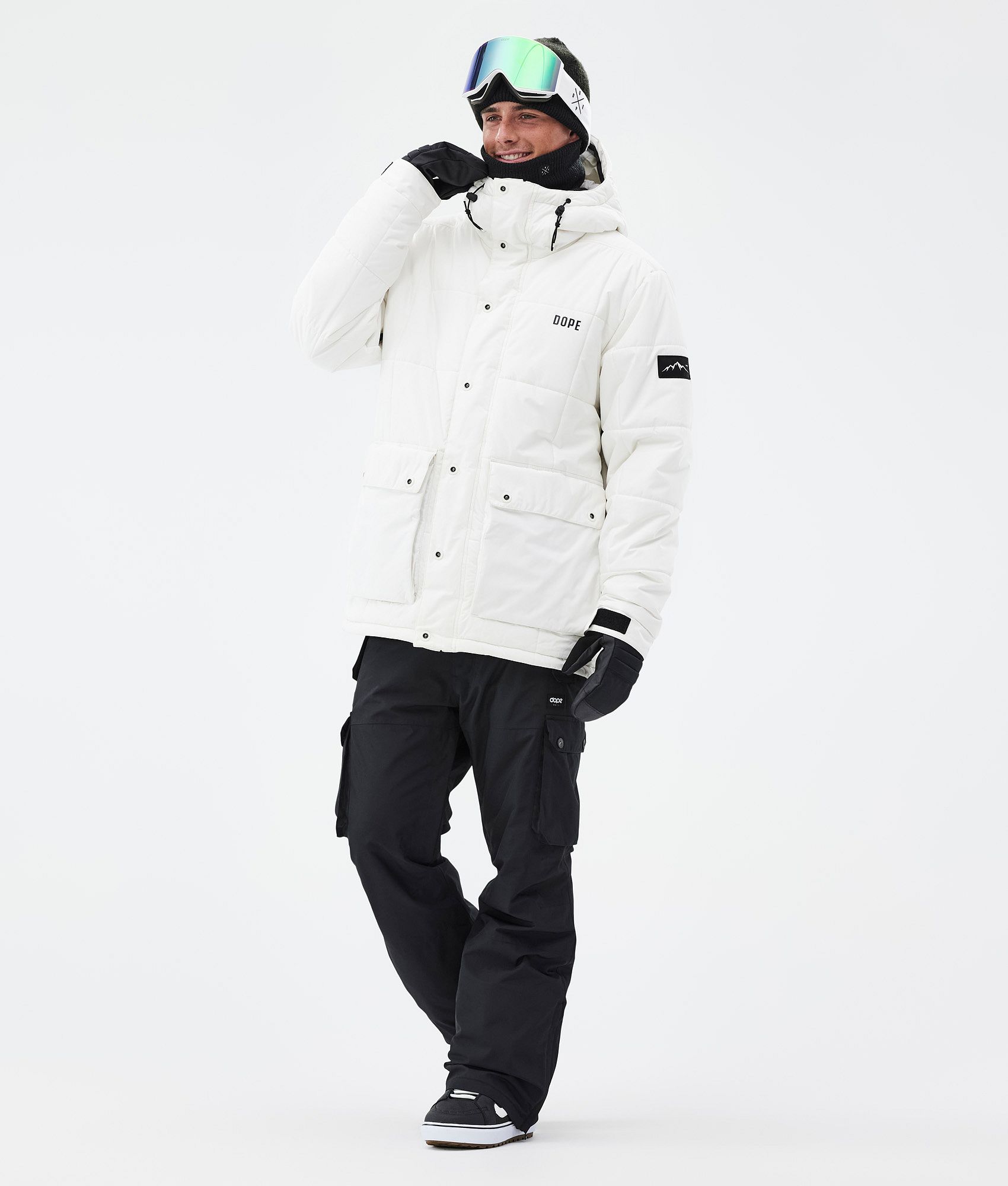 Mens white sales ski jacket