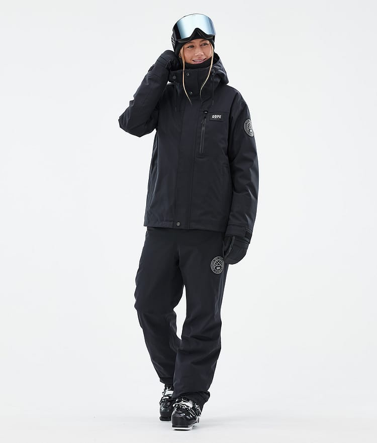 Dope Blizzard W Full Zip 24 Ski jas Dames Black, Afbeelding 3 van 10