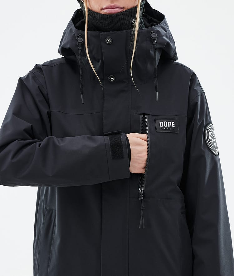 Dope Blizzard W Full Zip 24 Ski jas Dames Black, Afbeelding 9 van 10