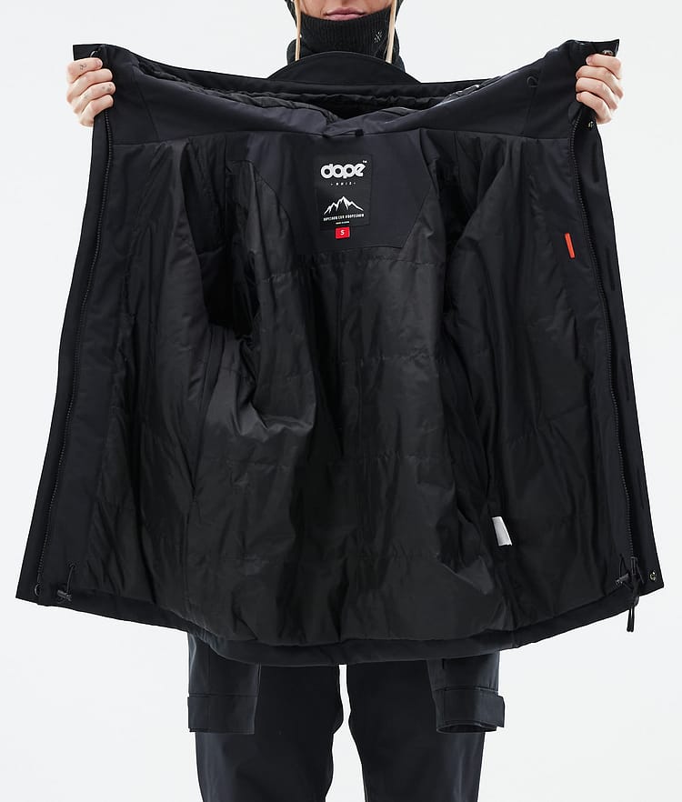 Dope Blizzard W Full Zip 24 Snowboard jas Dames Black, Afbeelding 10 van 10