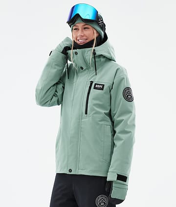 Dope Blizzard W Full Zip 24 Kurtka Snowboardowa Kobiety Faded Green