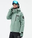 Dope Blizzard W Full Zip 24 Ski jas Dames Faded Green