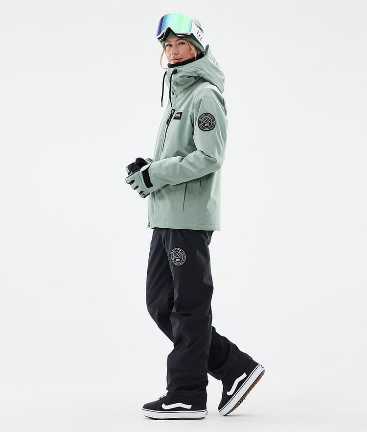 Dope Blizzard W Full Zip Snowboard Jacket Women Faded Green Renewed, Image 4 of 9