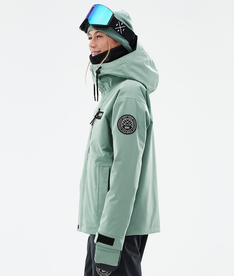 Dope Blizzard W Full Zip 24 Snowboard jas Dames Faded Green, Afbeelding 6 van 10