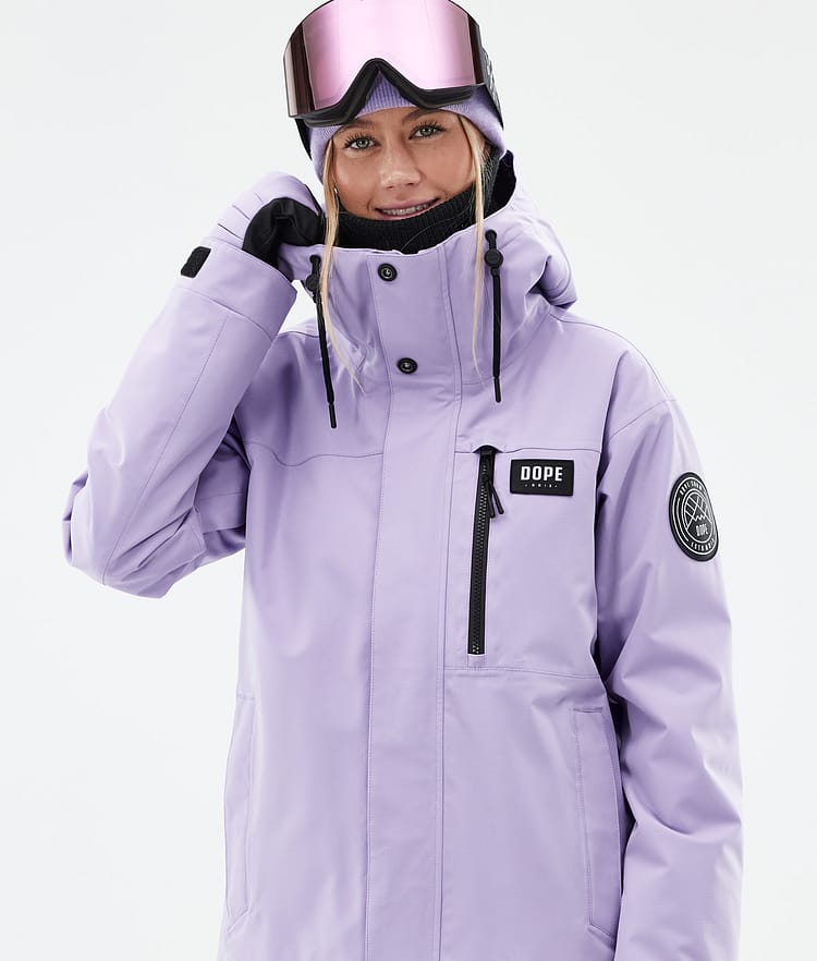 Dope Blizzard W Full Zip 24 Snowboard jas Dames Faded Violet, Afbeelding 2 van 10