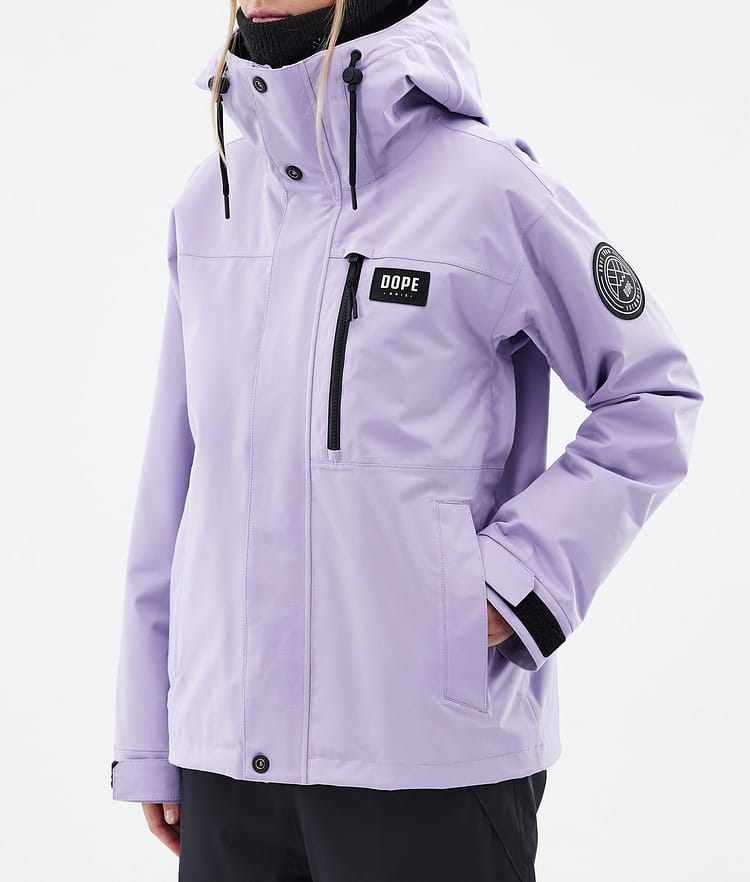 Dope Blizzard W Full Zip 24 Snowboard jas Dames Faded Violet, Afbeelding 8 van 10