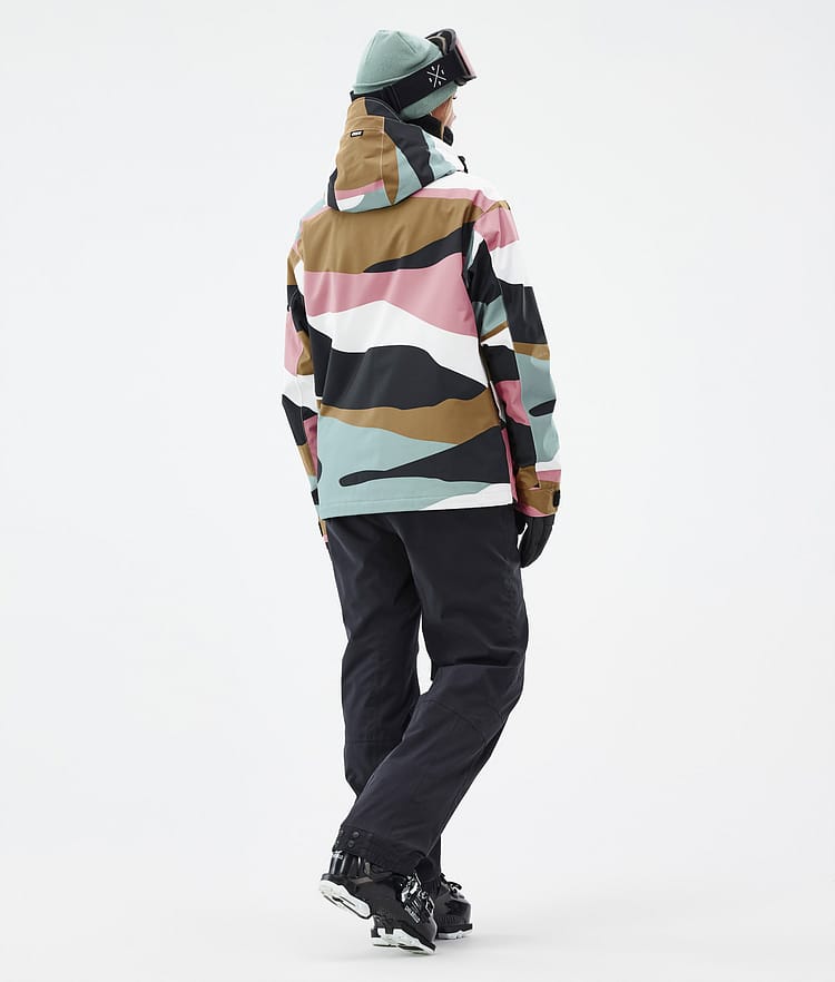 Dope Blizzard W Full Zip Ski jas Dames Shards Gold Muted Pink, Afbeelding 4 van 9