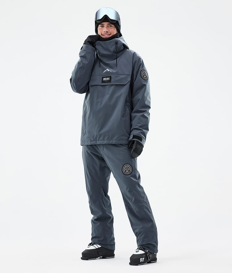 Dope Blizzard Ski Pants Men Metal Blue