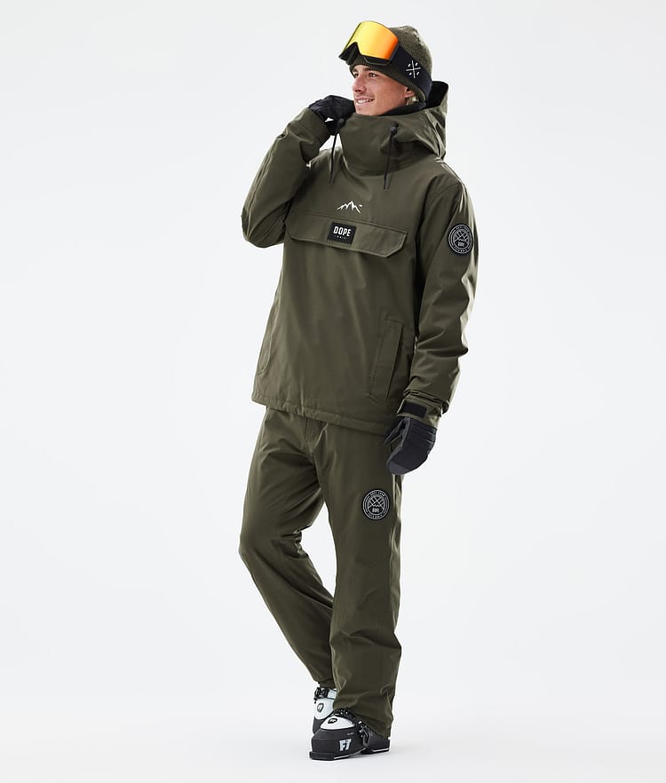 Dope Blizzard Ski Pants Men Olive Green