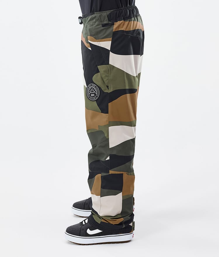 Dope Blizzard Snowboard Pants Men Shards Gold Green, Image 3 of 5