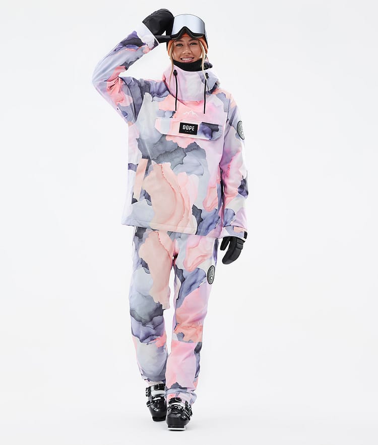 Dope Blizzard W Pantalon de Ski Femme Blot Peach, Image 2 sur 5
