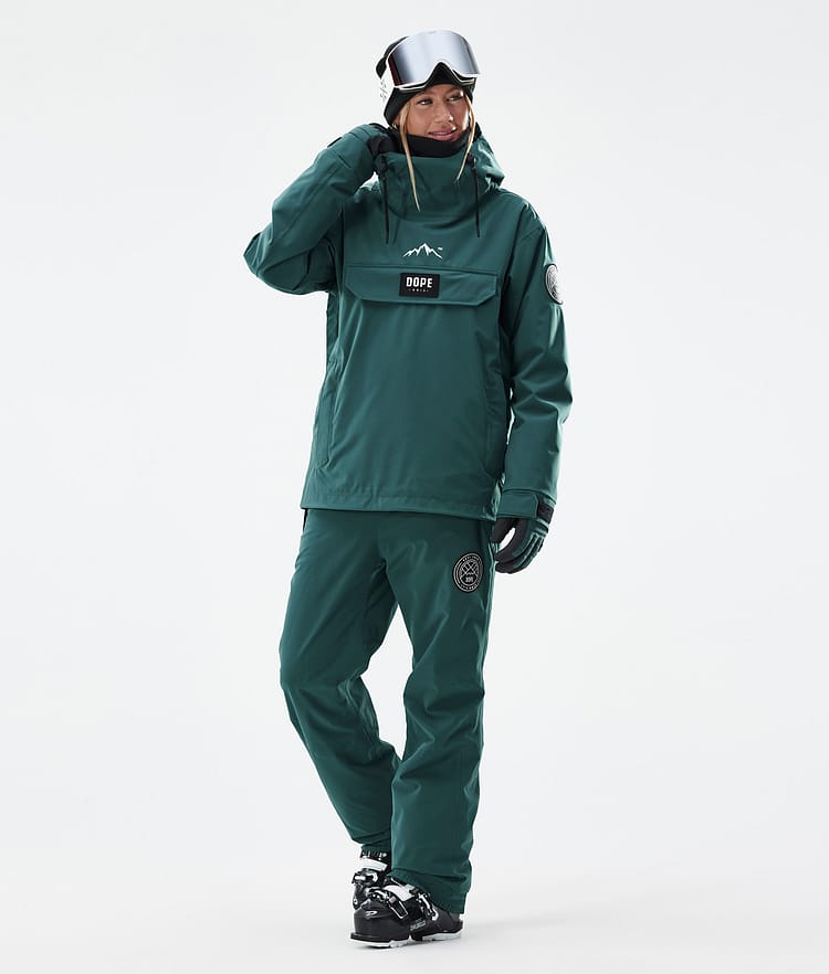 Dope Blizzard W Pantalon de Ski Femme Bottle Green, Image 2 sur 5