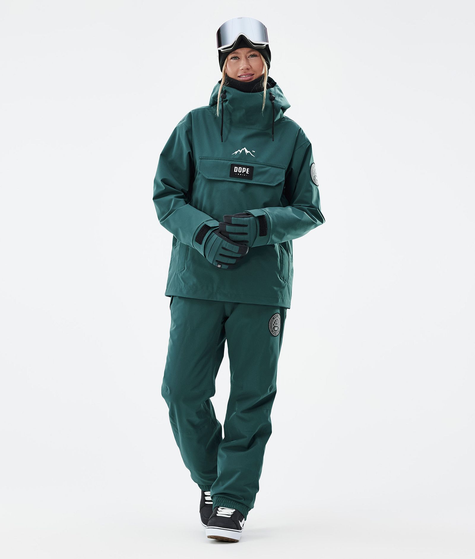 Dope Blizzard W Pantalon de Snowboard Femme Bottle Green, Image 2 sur 5