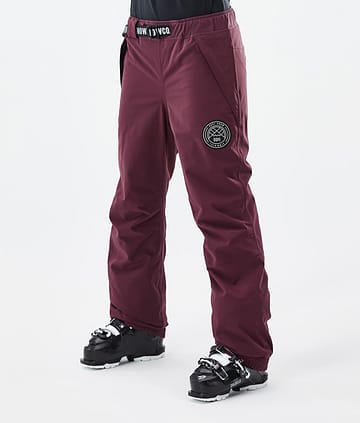 Dope Blizzard W 2024 Lyžařské Kalhoty Dámské Burgundy