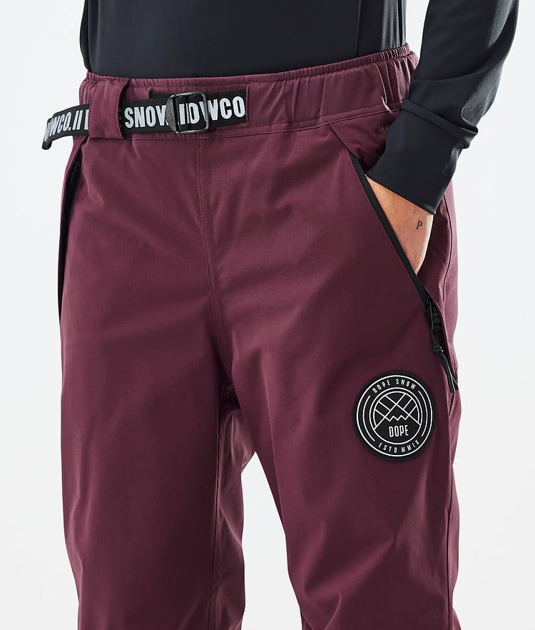Dope Blizzard W 2024 Ski Pants Women Burgundy, Image 5 of 5