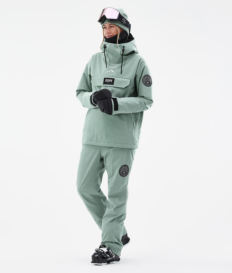 Dope Blizzard W Pantalon de Ski Femme Faded Green, Image 2 sur 5