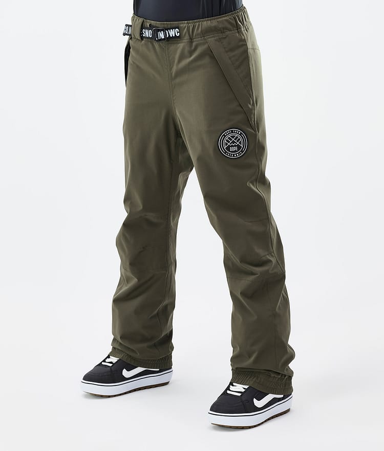 Dope Blizzard W Snowboard Broek Dames Olive Green