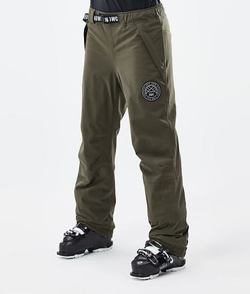 Dope Blizzard W 2024 Lyžařské Kalhoty Dámské Olive Green