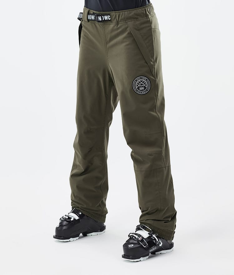 Dope Blizzard W Pantalon de Ski Femme Olive Green, Image 1 sur 5