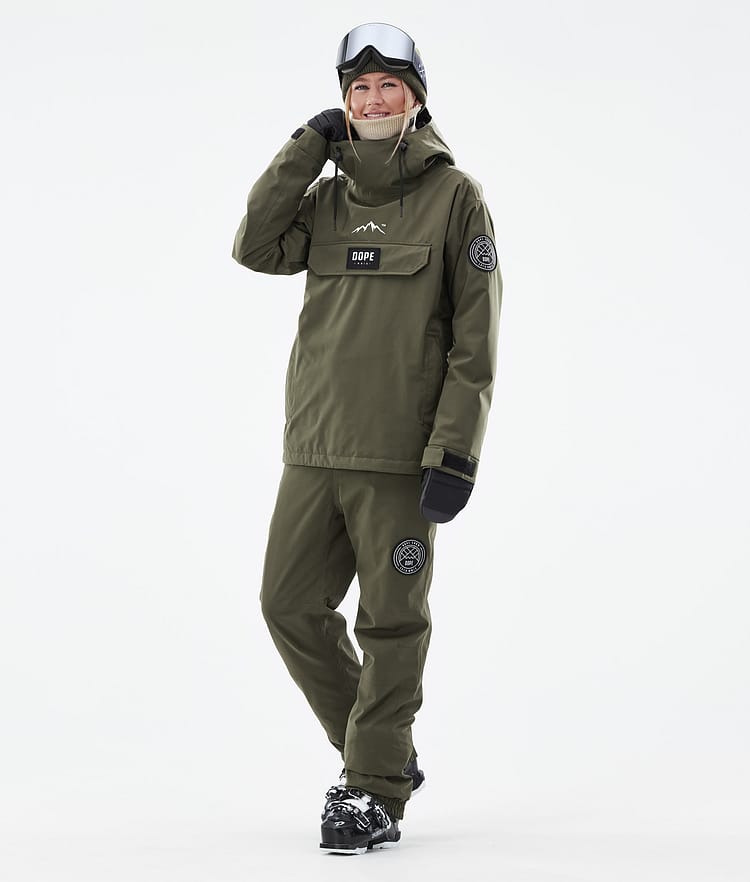 Dope Blizzard W 2024 Ski Pants Women Olive Green, Image 2 of 5