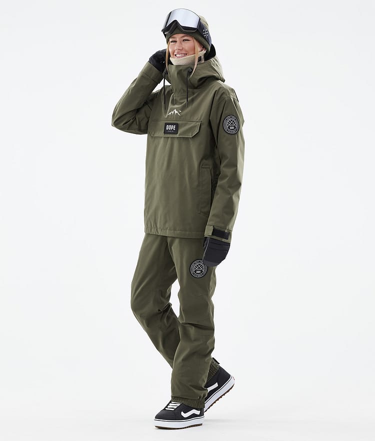 Dope Blizzard W Pantalon de Snowboard Femme Olive Green, Image 2 sur 5