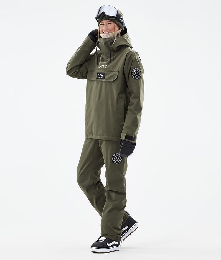 Dope Blizzard W 2024 Snowboardhose Damen Olive Green, Bild 2 von 5