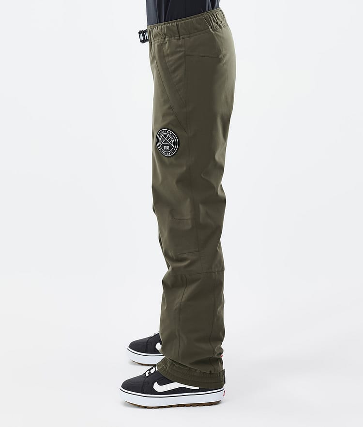 Dope Blizzard W Pantalon de Snowboard Femme Olive Green, Image 3 sur 5