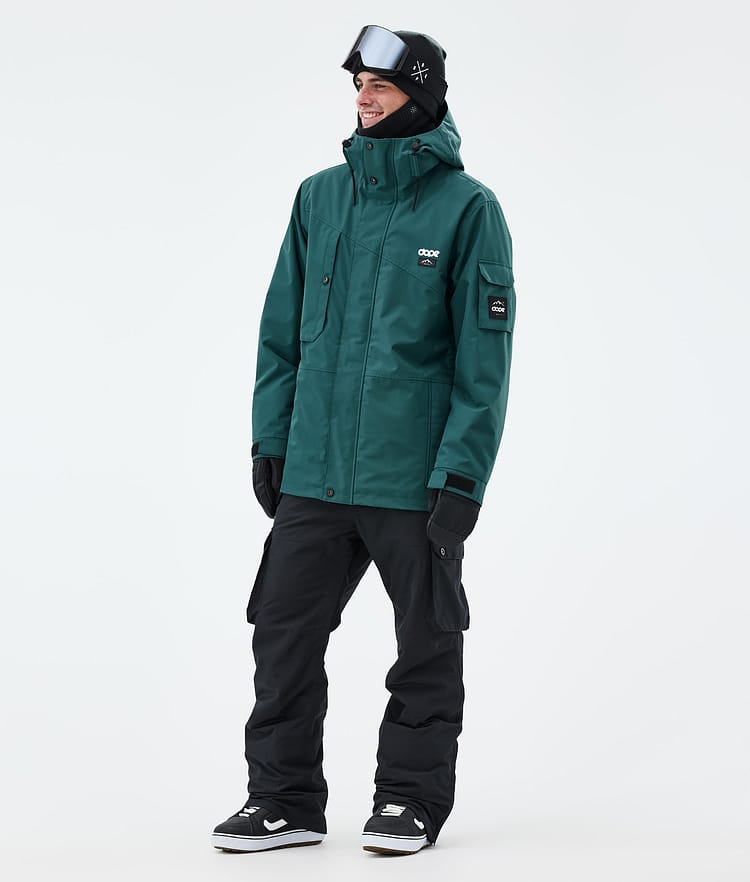 Dope Adept Snowboard Jacket Men Bottle Green, Image 3 of 10