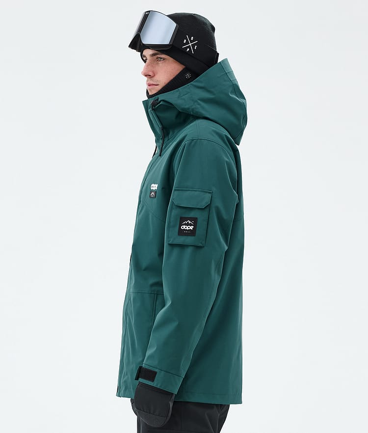 Dope Adept Snowboard Jacket Men Bottle Green, Image 6 of 10