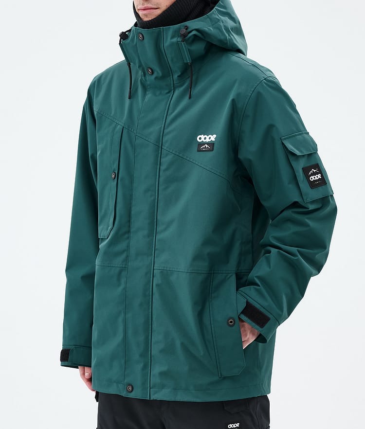 Dope Adept Snowboard Jacket Men Bottle Green, Image 8 of 10